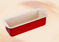 SUNCITY Red Series Molde Rectangular para Pan de 20 cm, Acero al Carbono Antiadherente