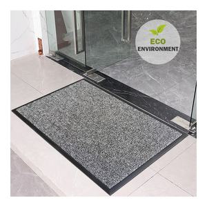Tapis de porte moderne en PVC fibre de coco antidérapant intérieur extérieur tapis de bienvenue tissé Technique lavable pour la maison bureau salon plage entrée - Product Image 5