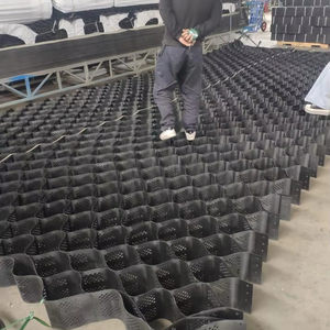 Mật độ cao polyethylene Geo lưới cỏ pavers <span class=keywords><strong>geogrid</strong></span> đường lái xe nhựa HDPE kết cấu Geo di động sỏi ổn định cho sỏi - Product Image 1