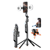 Q575TK 360 °   Trípode con Seguimiento Facial Automático, Palo Selfie con Control Remoto y Sensor de Gestos para Vlogging y Grabación de Video