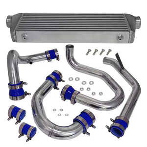 Kit de Intercooler de Aluminio de Alta Eficiencia JYS para VW <span class=keywords><strong>Golf</strong></span> MK7 MK8 GTI/R 2.0T con Velocidad de Enfriamiento 30% Más Rápida, Radiadores Plateados y Negros - Product Image 2