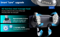 Masseur de cou Shiatsu OEM le plus vendu par le fabricant, mouvement de pétrissage 3D, contrôle de la vitesse, chauffage pour soulager les épaules et le dos