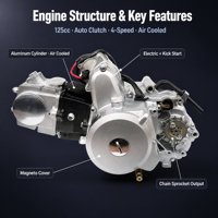Ensemble Moteur de Moto Monkey 110cc à Embrayage Automatique, 4 Vitesses, Refroidissement par Air, Allumage CDI pour Commandes en Gros