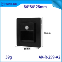 Boîtier intelligent pour éclairage d'escalier 86x86x28mm en plastique ABS, boîte de jonction électronique avec montage encastré Type 86 pour éclairage automatique IoT