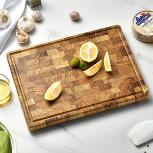 <span class=keywords><strong>Planche</strong></span> à découper en bois de <span class=keywords><strong>teck</strong></span> à grain transversal SmartBuy pour la cuisine - Product Image 2