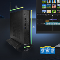 New Industrial Mini PC Intel Core I3/I5/I7 4th Gen Dual Core DDR3 8GB M.2 256GB SSD Business Desktop Computer