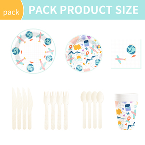 DAMAI - Vajilla Desechable Azul para Fiesta de Graduación, Decoración para Graduación, Platos, Vasos y Servilletas de Papel para Graduados - Product Image 6