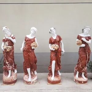 Dekoratif antik yunan 4 mevsim tanrıça mermer heykel fiyat