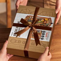 Robotime Rolife TGE02 Kit d'insertion d'étagère de coin de livre d'étude silencieuse 3D Puzzles en bois maison miniature recoins de livre de bricolage
