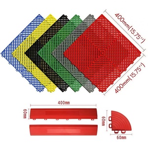 KCX 400*400*18mm Baldosas Modulares Antideslizantes para <span class=keywords><strong>Suelo</strong></span> de <span class=keywords><strong>Garaje</strong></span>, de PP, Encajables, para Taller - Product Image 2