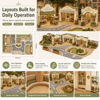 Módulos de Exhibición para Interiores y Jardín, Certificados CE, para Zonas de Juego, Cafeterías, Tiendas y Simulación de Tráfico