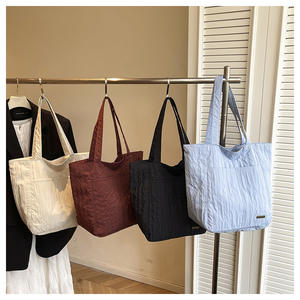 2025 Niche Design Large Capacity Korean Style Pleated <b>Bag</b> Relaxed Shoulder Commuter/Student Underarm Tote Promotional - Product Image 5