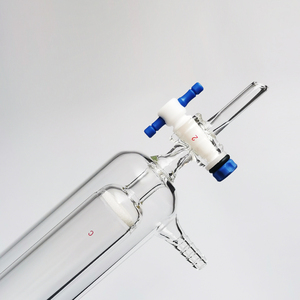 प्रयोगशाला ग्लैसवेयर डबल परत जैकेट पारदर्शी बोरोसिलिकेट ग्लास उच्च तापमान प्रतिरोध वैक्यूम क्रोमैटोग्राफी ओएम - Product Image 2