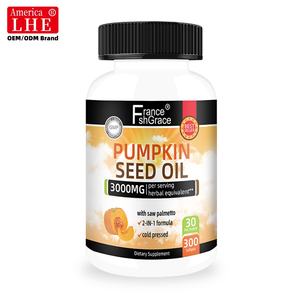 Huile de graines de citrouille de qualité supérieure, extraits végétaux, favorise la vitalité des cheveux et la santé de la prostate, gélules d'huile de graines de citrouille - Product Image 1