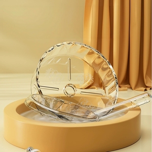 Ruota per Esercizio di Animali Domestici, Giocattolo Trasparente in ABS per <span class=keywords><strong>Piccoli</strong></span> Animali, <span class=keywords><strong>Criceti</strong></span> Siriani e Dorati, Silenziosa per Interni ed Esterni - Product Image 5