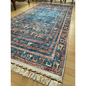 Juego de alfombras modernas de algodón de color sólido para el hogar y la sala de estar, felpa tejida con características multiusos - Product Image 6