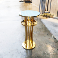 Table de bar en acier inoxydable pour événements, banquets de mariage, hôtels, fêtes et cocktails en extérieur – Meilleure vente