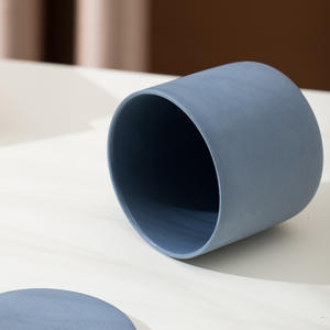 Best Selling Custom Ceramic <b>Candle</b> Gift Jars Handmade Modern Style Logo for Thanksgiving Bars Aromatherapy Eco-Friendly Pillar - Product Image 2