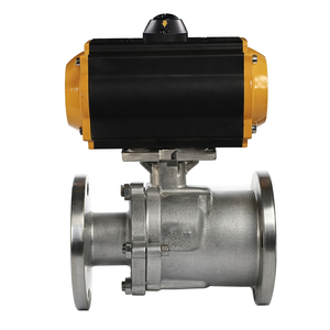 Expédition rapide, positionneur modulant 4-20 mA, vanne à bille pneumatique à deux voies, joint ANSI, vanne pneumatique en acier inoxydable - Product Image 5