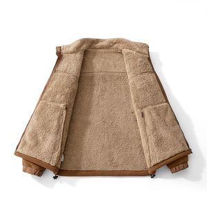 Veste en tissu peigné de haute qualité 2026, col montant, fermeture éclair, style décontracté pour homme - Product Image 2