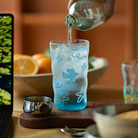 Nieuwe Aanwinst Grote Capaciteit Vogelvormige Glazen Waterbeker Creatief Elegant Hoge Borosilicaat Drinkbeker