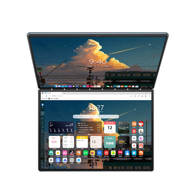Customized 12th Gen In-tel N100 Laptop Dual 13.5" 2.5K Touch IPS 16G DDR5 Windows11 Notebook Yoga Tablet PC 2 in 1