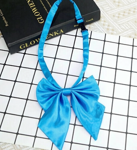 Conjunto de Accesorios para Uniforme Escolar con Lazo Brillante de Color Sólido JK para Mujer, Lazo Profesional - Product Image 3