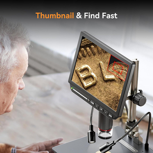 2025 mới nhất 8.0 inch IPS 1024x600 <span class=keywords><strong>HD</strong></span> kính hiển vi kỹ thuật số 13MP 1200x kính hiển vi cho tế bào vi sinh vật điện tử sửa chữa vms800st - Product Image 2