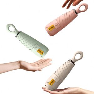 Custom Hot Selling Fold Umbrella Sunshade Mini Portable Lady Umbrella With Box <b>Sunscreen</b> Ring Handle Sunny and Rainy Umbrella - Product Image 2