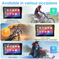 Carpuride W702Pro Reproductor Multimedia para Motocicleta con TPMS, Pantalla Táctil Inalámbrica de 7 Pulgadas con Android Auto, GPS, Resistente al Agua, Desmontable para BMW Moto