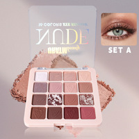 Palette multifonctionnelle de poudre minérale pour les yeux, le blush, l'illuminateur, le contour, finitions mates et scintillantes, imperméable, foncé, vente en gros
