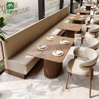 Ensemble de restaurant sur mesure, tables et chaises de restaurant commerciales en gros, bois massif, écologiques, durables pour hôtel, café, salle à manger