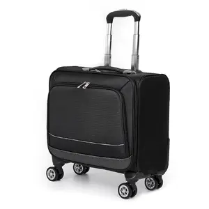 16 inç haddeleme Laptop Case çanta iş seyahat tekerlekli taşımak-erkekler için bagaj küçük uçuş Pilot koltuk arabası bavul altında