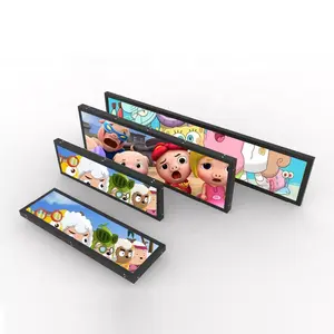 Digital Signage Advertising Player Shelf Edge Supermarket Ultra Wide Shelf Lcd Stretched Bar Video Display