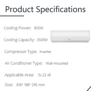 เครื่องปรับอากาศติดผนัง 3500W กำลังทำความเย็น 855W สำหรับพื้นที่บ้าน 15-23 ตารางเมตร กำลังไฟฟ้าสูง 3500W เพื่อประสิทธิภาพสูงสุด - Product Image 6