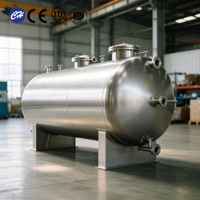 Tanque Mezclador de Acero Inoxidable de Grado Alimenticio de 500-3000L, de Doble Pared, con Control de Temperatura, para Almacenamiento de Bebidas Alcohólicas, Personalizable