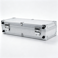 Valise de transport en aluminium robuste avec mousse EVA, valise de transport d'équipement en aluminium avec poignée pour l'électronique