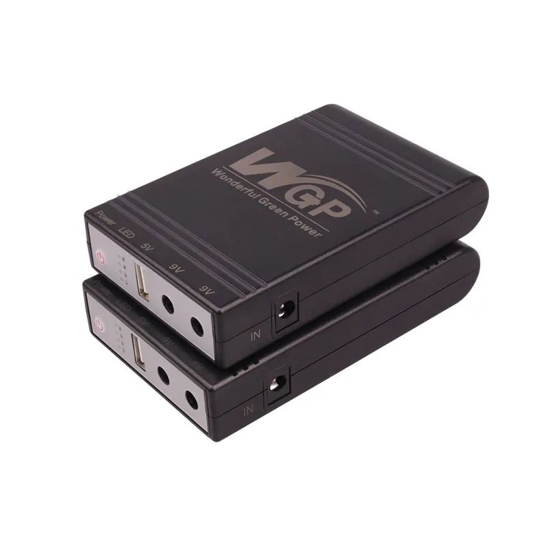 WGP Free Sample Backup Battery Online DC 5V 9V Power Bank Mini UPS for WiFi Router Modem CCTV Camera DVR