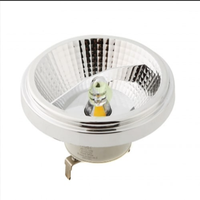 Projecteur LED AR111 12W GU10 en aluminium recouvert de plastique, dimmable, pour usage résidentiel, 12V AC/DC