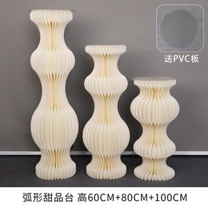 Papier colonne romaine pliant cylindre centre commercial fenêtre mise en page <span class=keywords><strong>gâteau</strong></span> support <span class=keywords><strong>mariage</strong></span> pliant pilier support <span class=keywords><strong>décoration</strong></span> - Product Image 4