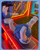 Machine de jeu d'arcade Air Hockey avec accepteur de billets et monnayeur, pour aire de jeux intérieure pour enfants, en métal, 2 joueurs