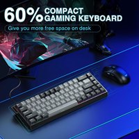 Clavier de jeu AULA WIN68HE Pro Max à interrupteurs magnétiques, taux de polling 8K, précision 0,01 mm, Snap Tap, SOCD Rapid Trigger, rétroéclairage RGB, 68%