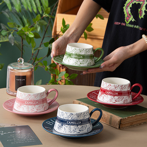 French Luxury Vintage Painting 270Ml Afternoon Tea <b>Cup</b> Set <b>Ceramic</b> Coffee <b>Cup</b> Saucer Set Coffee Mugs Set - Product Image 1