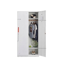 Armoire de rangement métallique en acier laminé à froid de haute qualité, personnalisable, pour la maison, la salle de sport, l'école, 2 portes, vente en gros