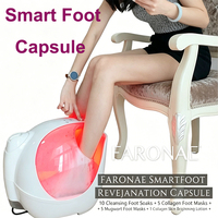 L FARONAE SmartFoot Capsule de rajeunissement des pieds / Masseur de pieds / Appareil de soin des pieds professionnel à vapeur autonettoyant pour salon et usage domestique