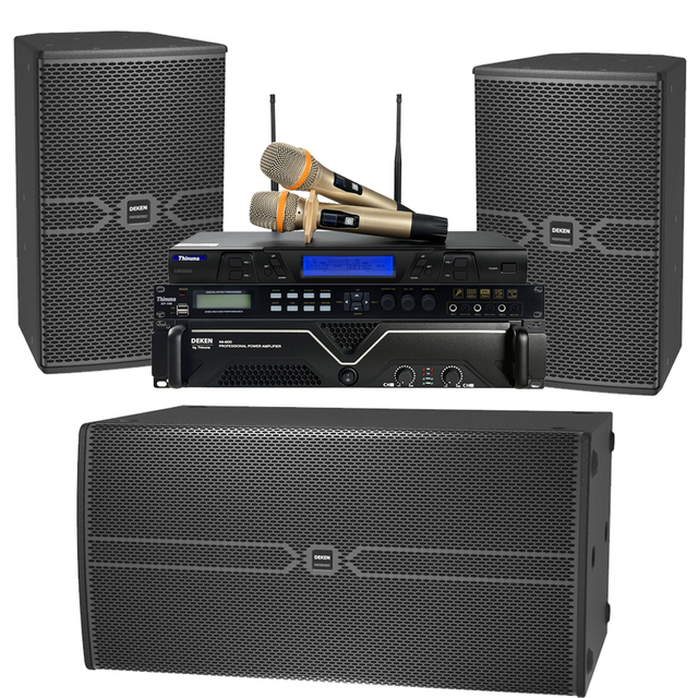 DEKEN Club 218B Performance Stage Professional Dual 18-inch Big Powered Bass Concert Sound System 2-Way High End DJ Subwoofer