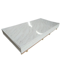 Europe Offre Spéciale Panneau mural en PVC gris imperméable à l'eau Marble LookFor Panneau mural de douche et revêtement mural de salle de bain Déco intérieure
