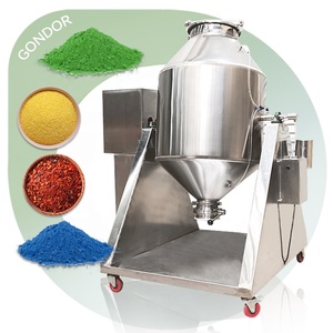 Mélangeur de grains à double cône Tambour Petit granulé 200 <span class=keywords><strong>litres</strong></span> Mélangeur de poudre de type W avec turbine - Product Image 1
