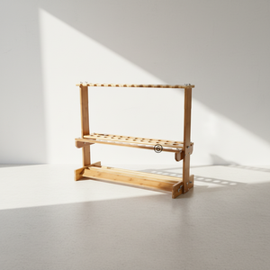 <span class=keywords><strong>Support</strong></span> de rangement et de présentation léger et portable en bois pour cannes à pêche à la carpe avec installation au sol - Product Image 1