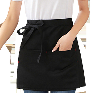 Venta caliente sanitario sin mangas impermeable Chef delantal a prueba de aceite Denim cintura delantal cintura en la cintura - Product Image 4